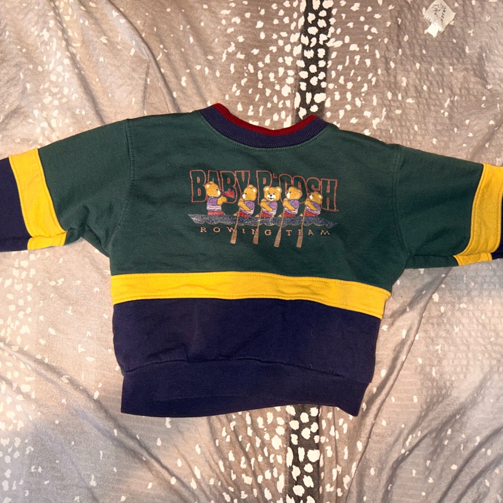 Kids Sweatshirt - Green, Yellow, and Navy